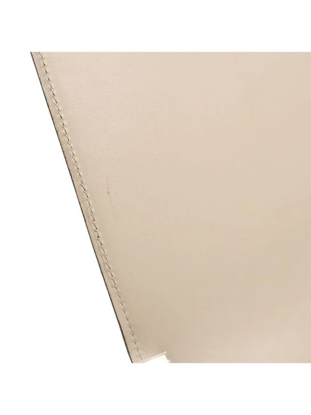 Louis Vuitton Shoulder Bag Caviar Leather Beige Silver with Mirror